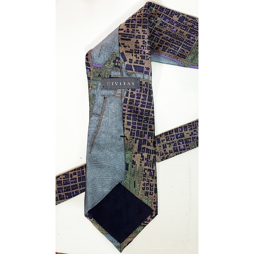 Chicago Exclusive Silk 2000 City Men's Neck Tie - Picture 4 of 4